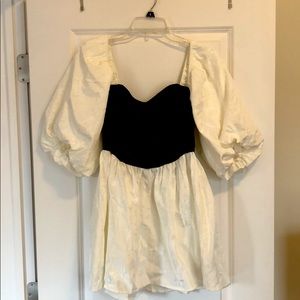 For Love And Lemons puffy-sleeved Polka Dot dress!